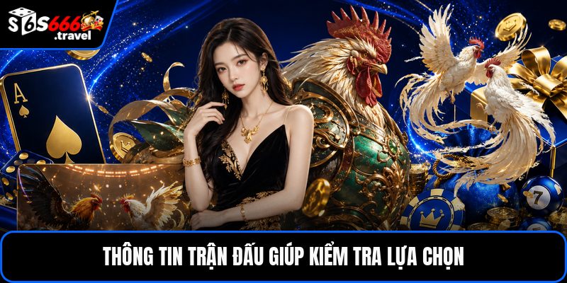 Thông tin trận đấu giúp kiểm tra lựa chọn